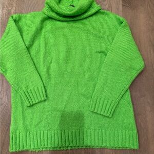 G.I.L.I. Vibrant Lime Turtleneck Sweater